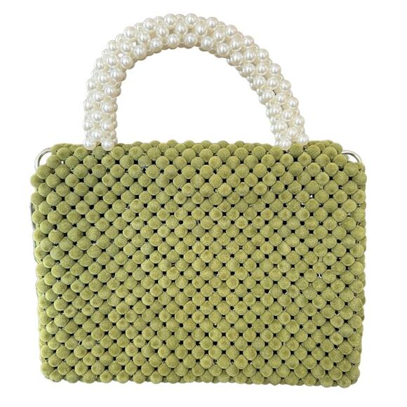 8 Other Reasons Bead Bag in Green - Picture 3 of 9